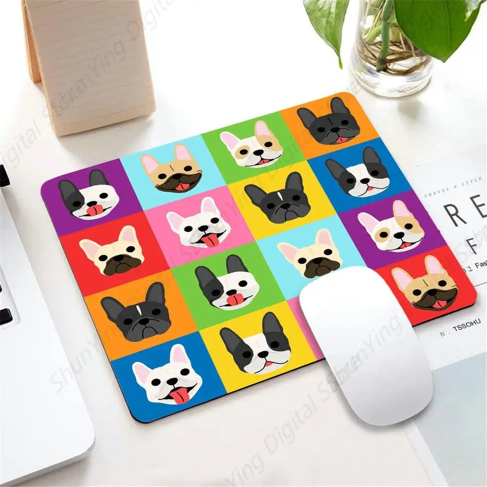 Durable Mouse Pad With French Bulldog Pattern Personalized Design Anti Slip Rubber Mouse Pad For Computers And Laptops 25*30cm