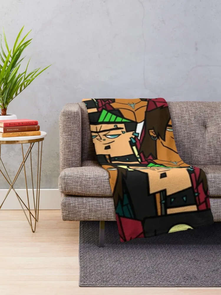 Total Drama: Duncan/Alejandro Throw Blanket Furry valentine gift ideas Blankets