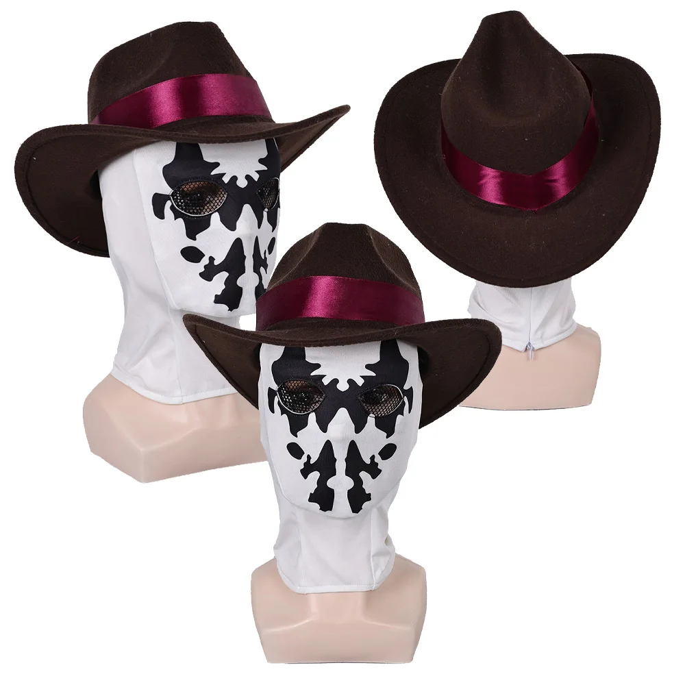 Rorschach cosplay chapéu anime máscara ow roleplay boné chapelaria adulto homem halloween carnaval festa traje acessórios prop presentes