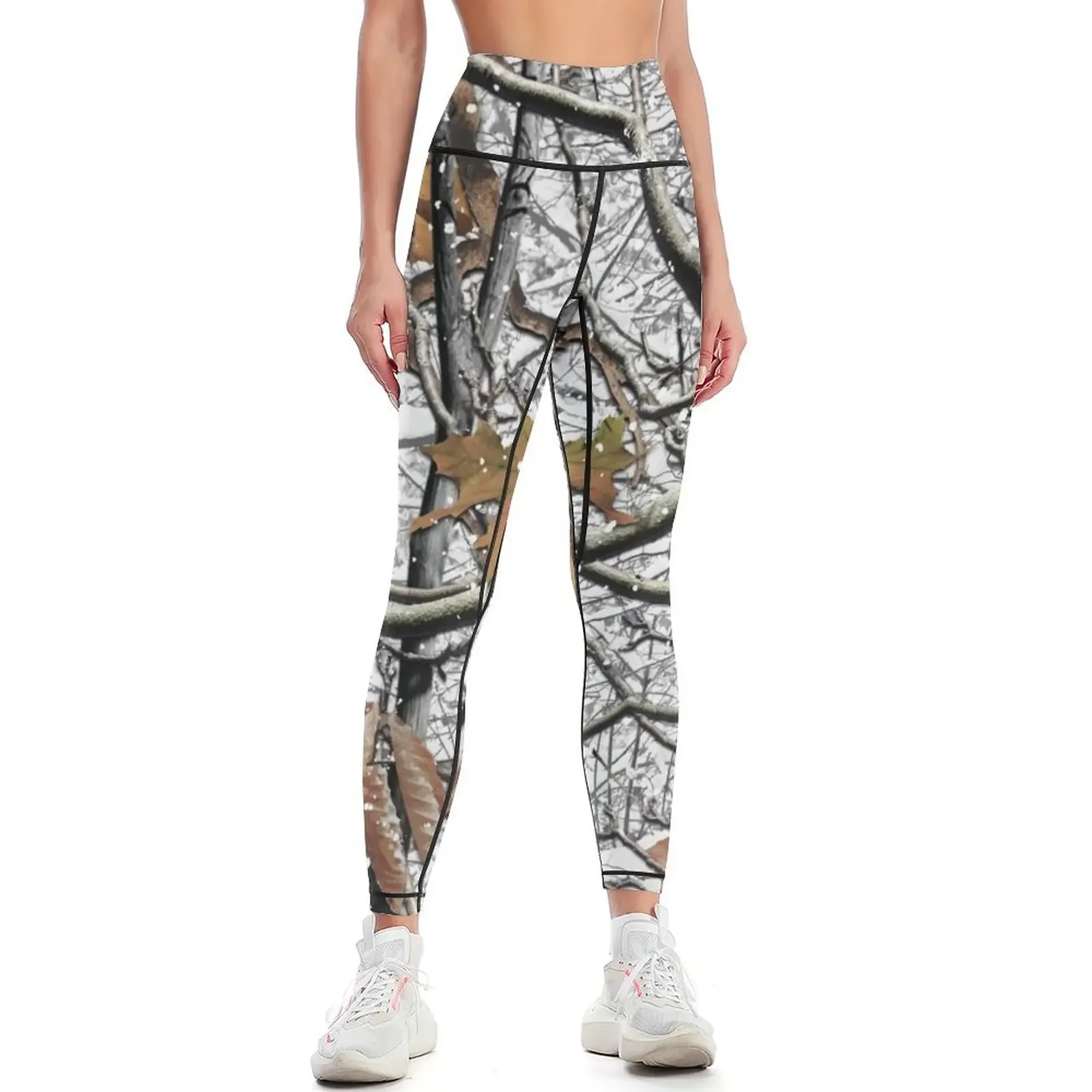 

Hunting Camouflage Snow Pattern 2 Leggings gym womans sporty woman push up Women's gym for physical Womens Leggings