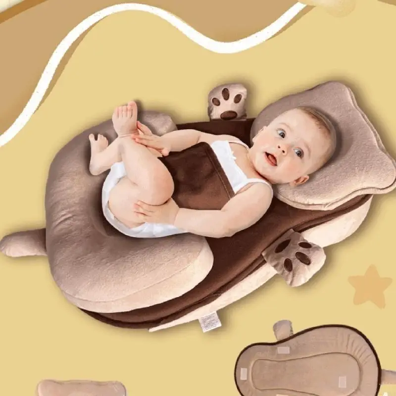 Baby-Anti-Spuck-Neigungskissen mit weichem Baumwollbezug für Neugeborene und Kleinkinder zur Reduzierung von A2UB – Detail 8