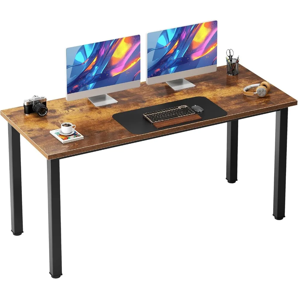 

54.3 Inch Large Computer Desk, Modern Simple Style Desk for Home Office, Basic Writing Table for Study Student, Vintage