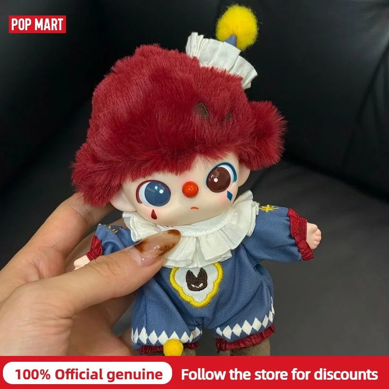 حقيقي POPMART لماذا سلسلة جدية جدا أفخم صندوق أعمى لهب مهرج عمل الشكل حقيبة قطيفة قلادة Kawaii لعبة هدية الكريسماس #4