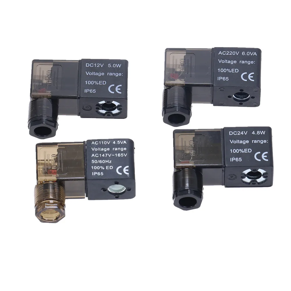 Electrical Part AC 220V 6.0VA 50/60Hz Pneumatic Solenoid Valve Coil 4V210 DC 12V/24V AC 24V/36V/110V/220V/380V Coil