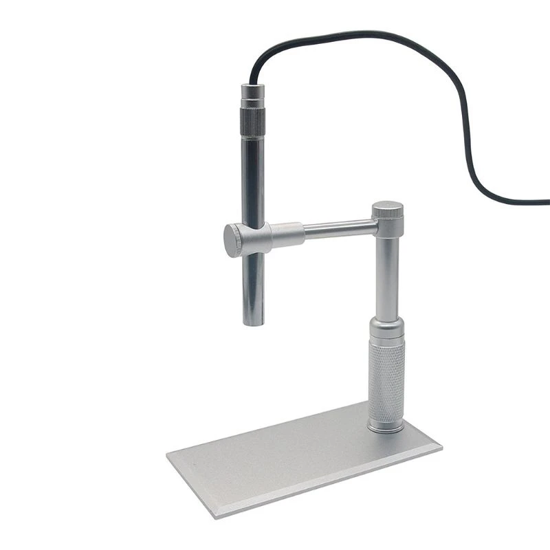 Imagem -04 - Digital Microscope Câmera Stand Megapixel Fonte de Luz Controle Roda Ajustar Usb 500x Led Sensor Cmos 2mp