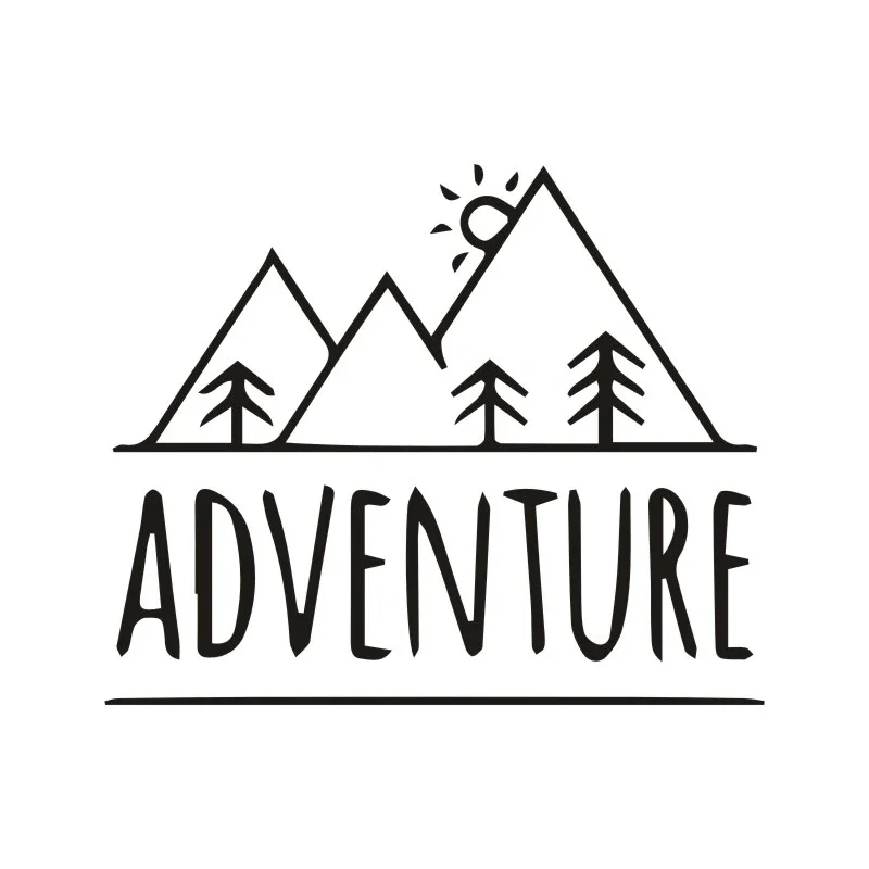 LYKX Funny ADVENTURE MOUNTAINS Car Sticker Automobiles Motorcycles Exterior Accessories Vinyl Decals