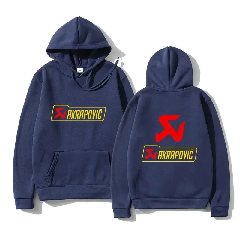 2024 Fashion Hoodies Men Exhaust Pipe Akrapovic Pullover Oversized Casual Breathable Hoody Graphic Youth Cloth Streetwear S-4XL