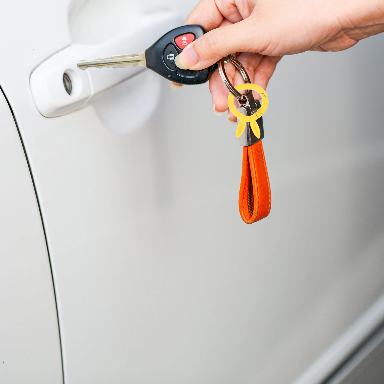 

10 шт. брелок ярких цветов с кроликом, кольца, обручи, принадлежности для изготовления, разделенная застежка для изготовления металла