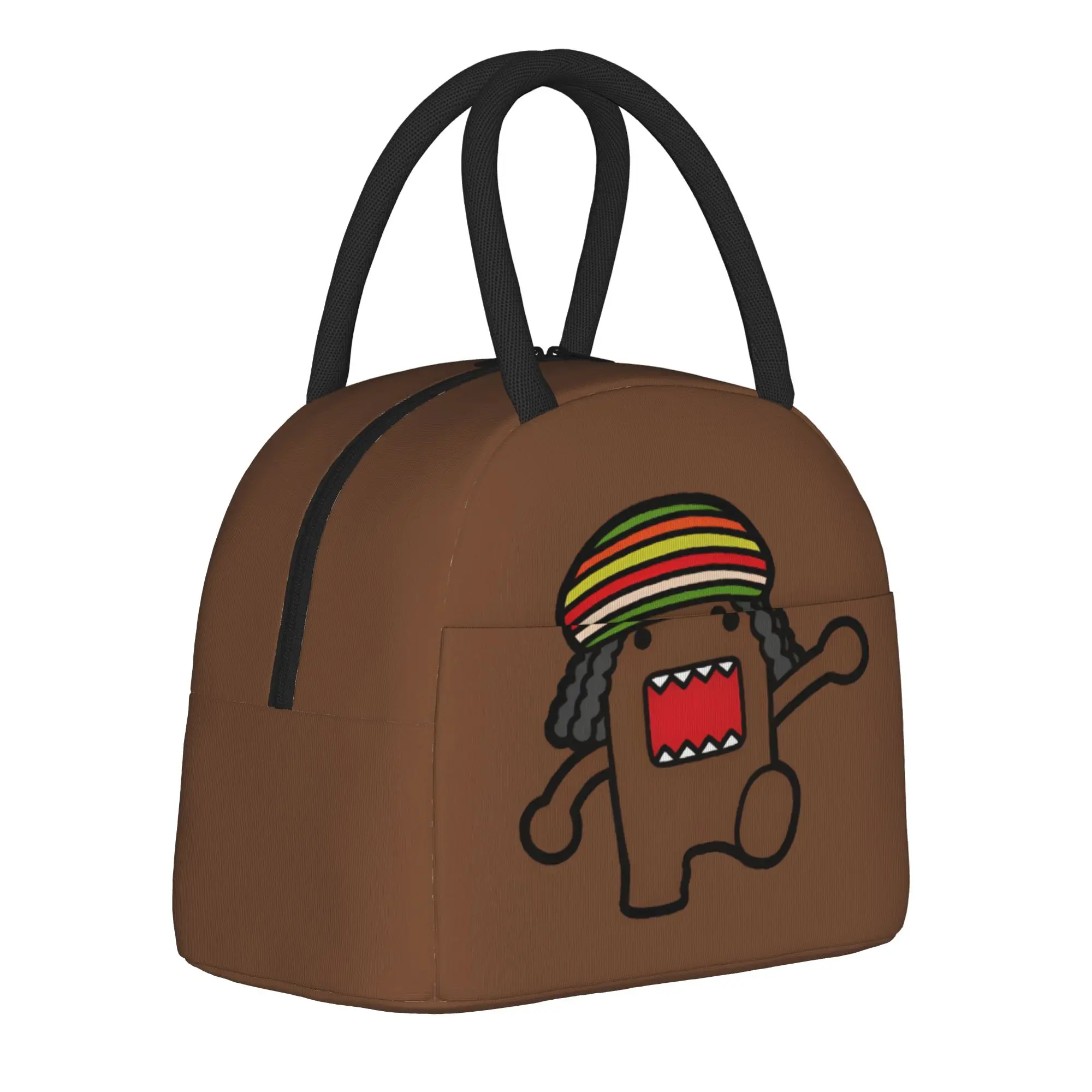 

Cute Domo Kun Doll Insulated Lunch Bag Leakproof Meme Anime Meal Container Thermal Bag Tote Lunch Box Food Handbags