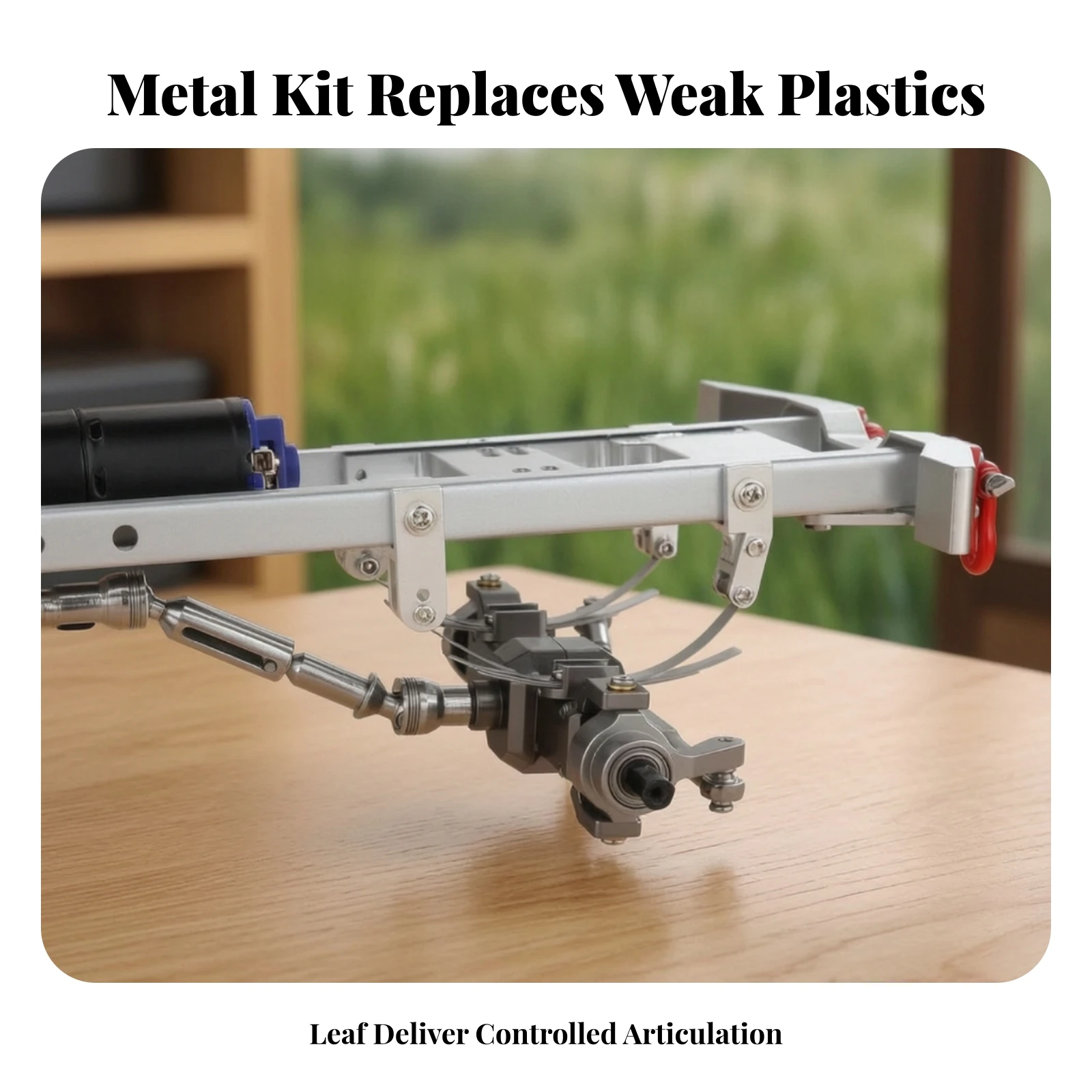 Leaf Spring Kit with Shackles and Mounts Metal Leaf Spring Set with Shackles and Mounts Wear-Resistant Long-Lasting