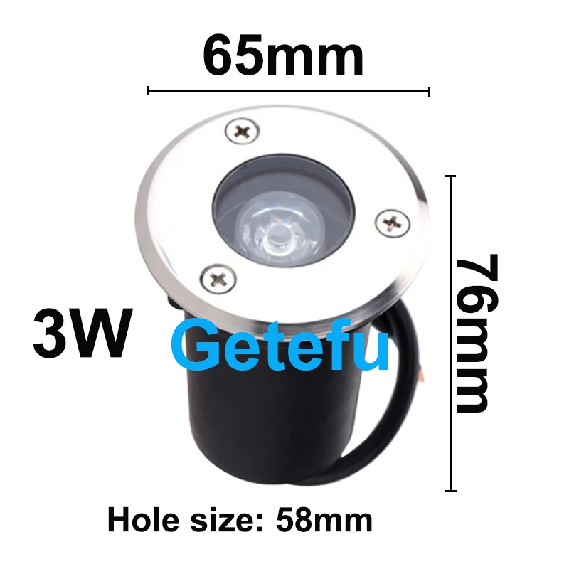 Quadratische LED-Bodenleuchten, 6 W, 9 W, 12 W, 18 W, Gartentreppe, Spot-Terrassende, unterirdische Lampen, Außenterrasbeleuchtung, LED-Untergrund – Detail 4