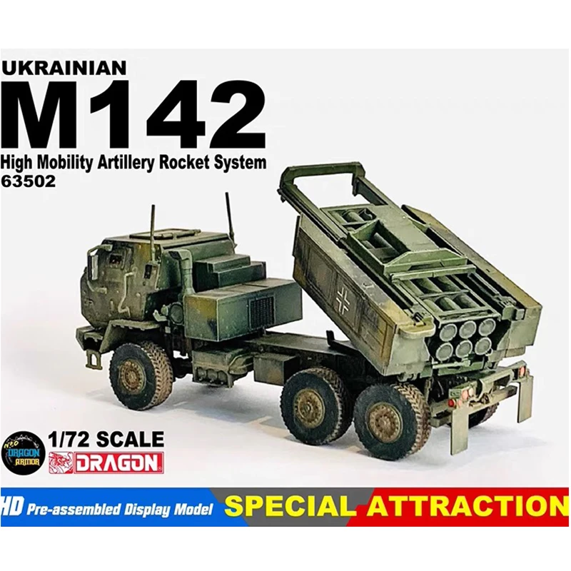 

Dragon 1/72 Scale UKRAINIA US Army M142 High Mobility Artillery Rocket System 63502 Plastic Model Vehicle Activity Wheels