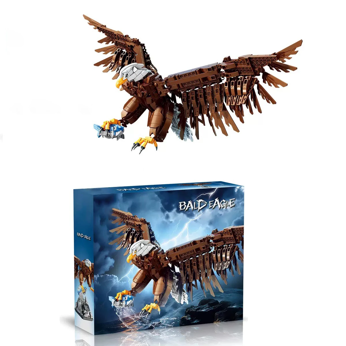 

Механический орел, набор строительных блоков, модель сборки, игрушка, настольный орнамент, развивающая игрушка, детская игрушка на день рождения, подарок