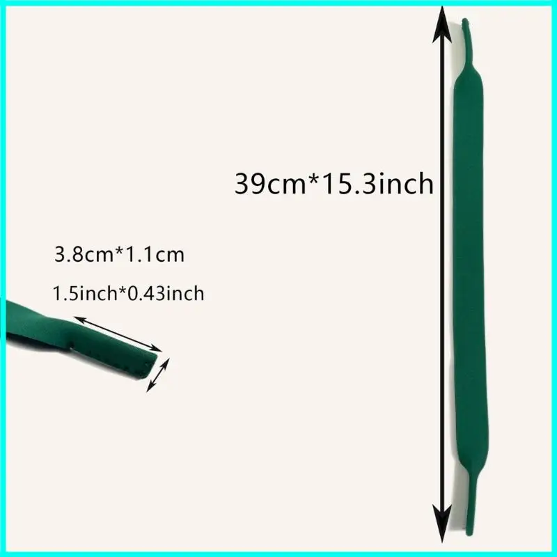 2 قطعة حزام للنظارات الرياضية متعددة الأغراض مقاوم للماء مع شريط التجنيب SBR للغوص والغطس والنشاط في الهواء الطلق
