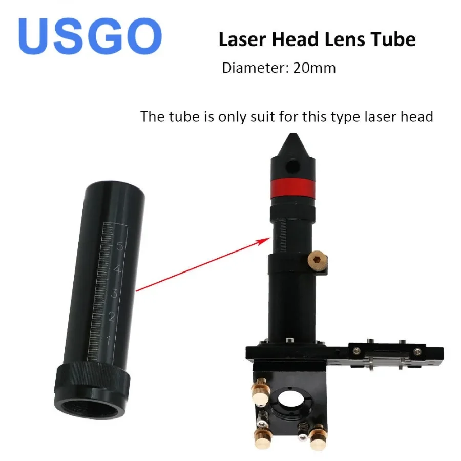 

USGO T Series CO2 O.D.20 Tube for D20 F50.8 Lens for CO2 Laser Cutting Engraving Machine