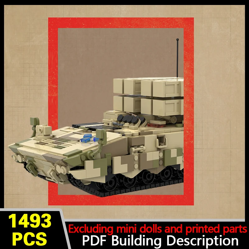 AFT-10 Missile Launcher Vehicle Model MOC Building Bricks War Equipment Modular Technology Gifts Holiday Assemble Children Toys