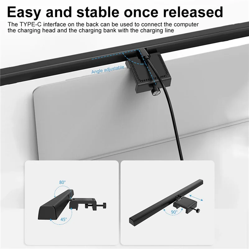 

AA49 2X Monitor Light Bar, LED Desk Lamp Dimmable Computer Lamp Eye-Caring Lamp USB Reading Light Backlight Screen Light Bar