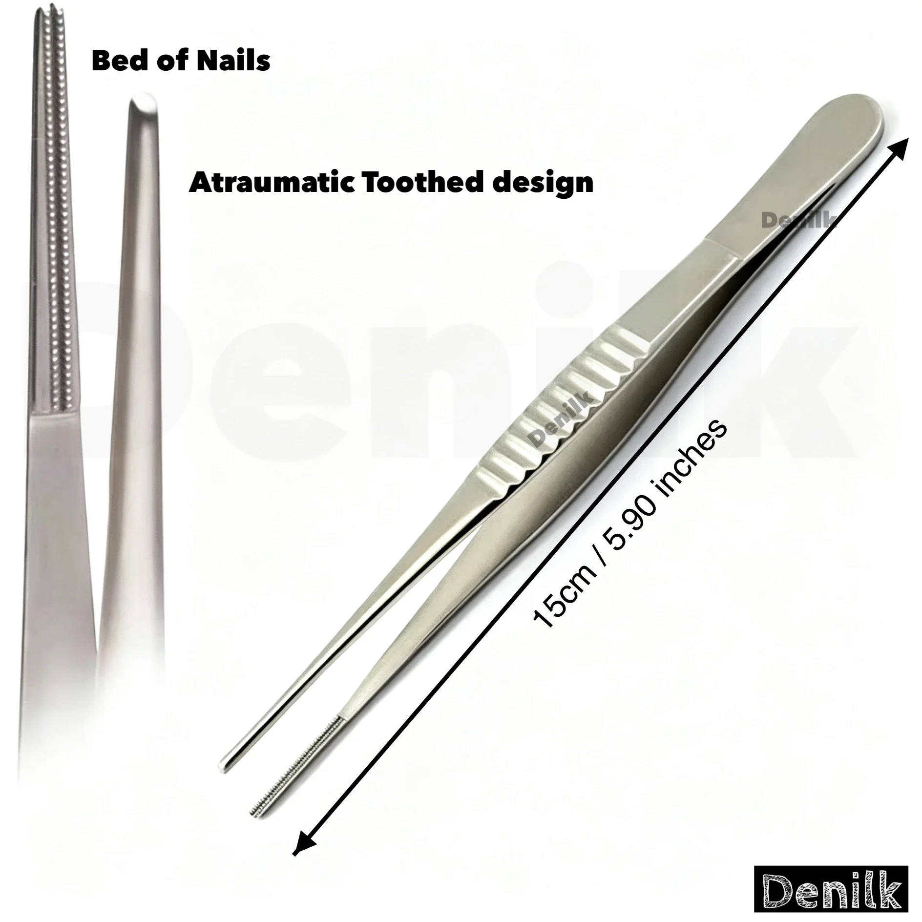 1Pcs Debakey Forceps Atraumatic Tissue Forceps Debakey Surgical Tweezers