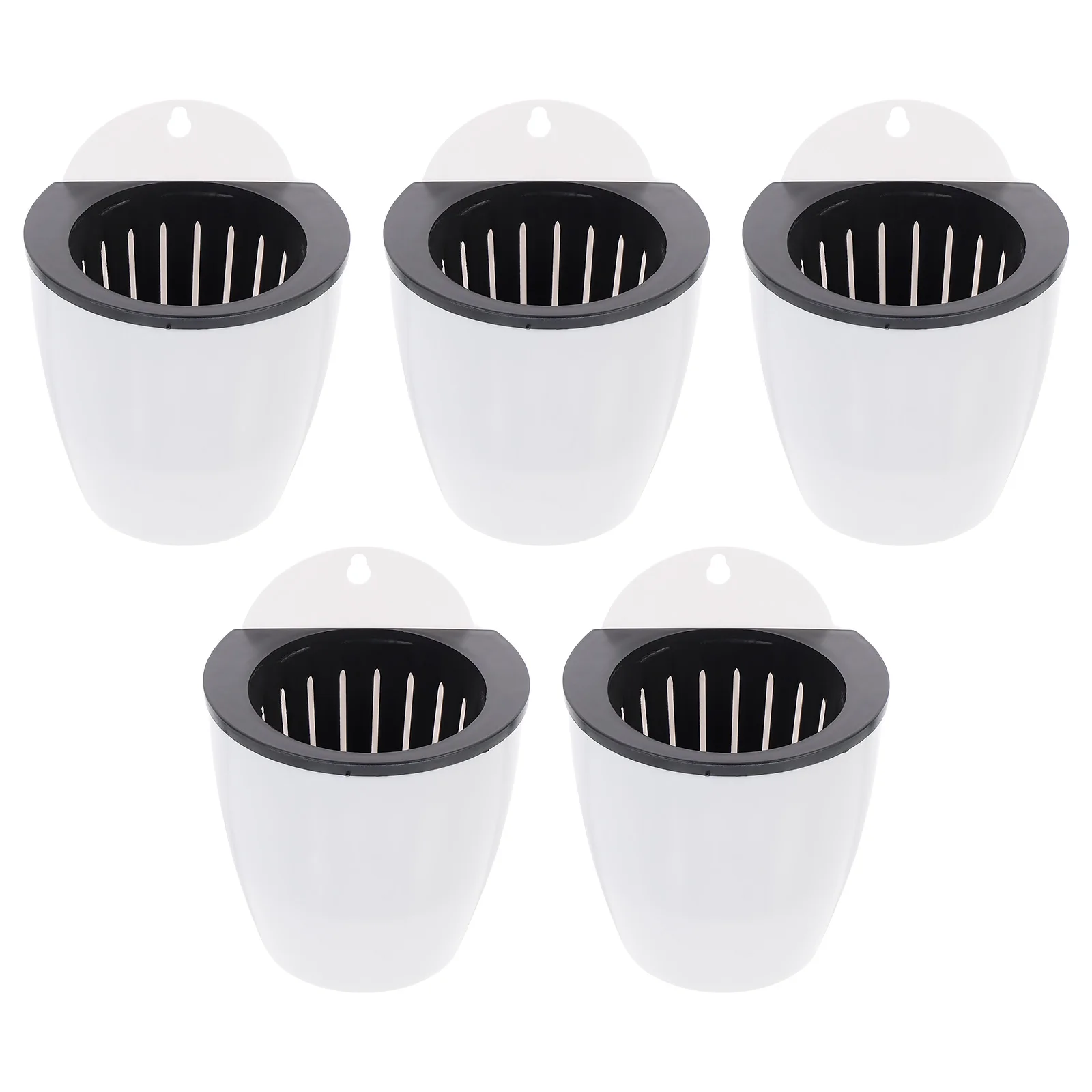

5pcs Automatic Water Absorption Flower Pots Self Watering Breathable Design Plant Pot for Home Gardening