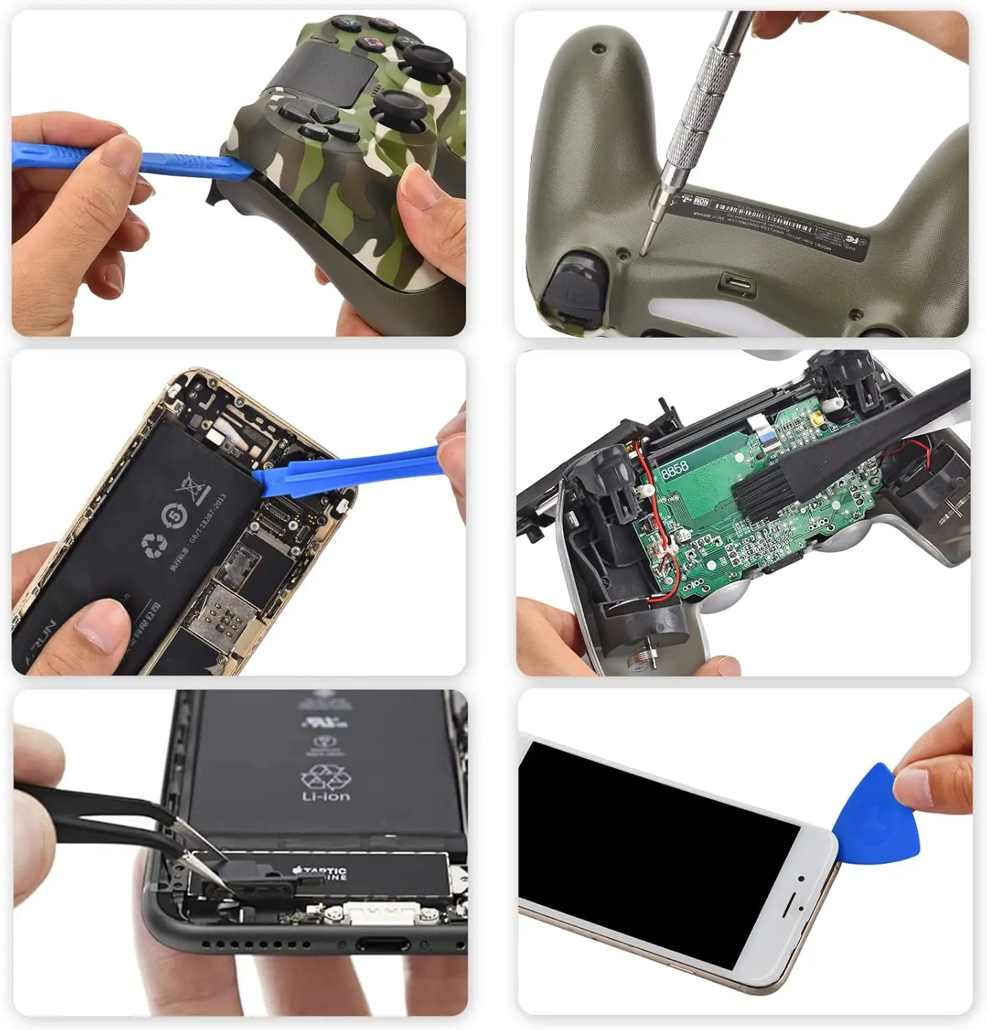 مفك مجموعة تفكيك افتتاح مجموعة أدوات إصلاح أجزاء للتبديل GBA SP جديد 3DS XL PSP NGC Xbox لعبة وحدة التحكم #5