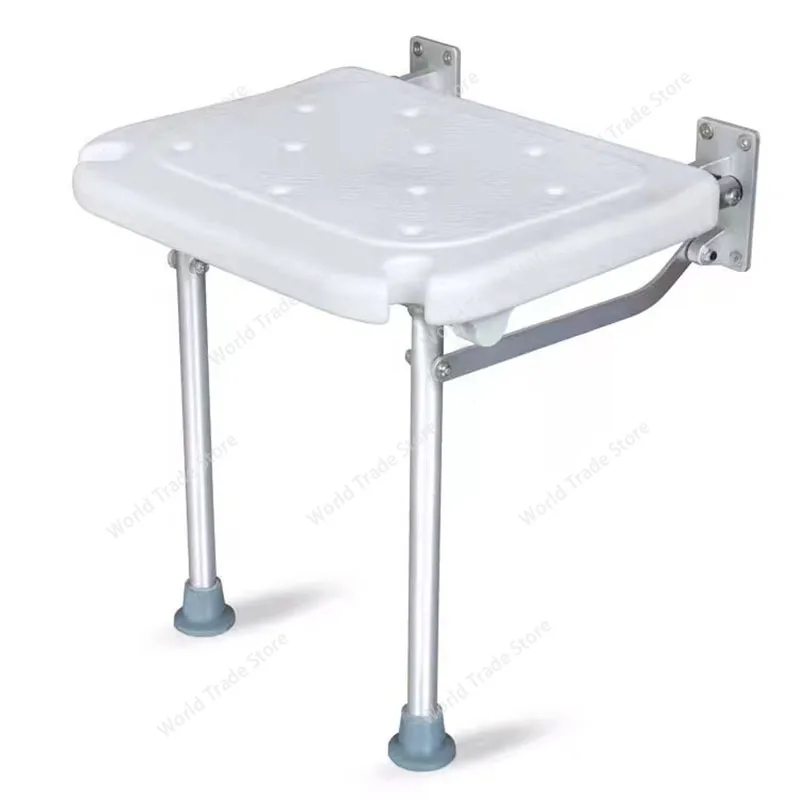 

Shower Bench Flip-up Screw-in Bath Seat Wall Mounted Bathroom Chair Stool Shower Head Slot for Elderly Seniors Disabled Folding