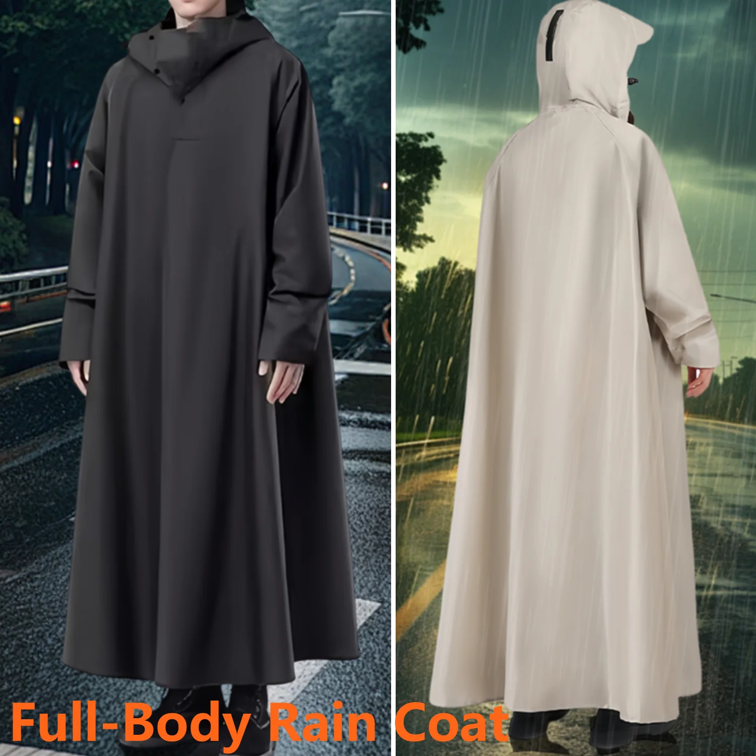 Outdoor activity specific long raincoat tool, adult motorcycle raincoat, waterproof riding equipment