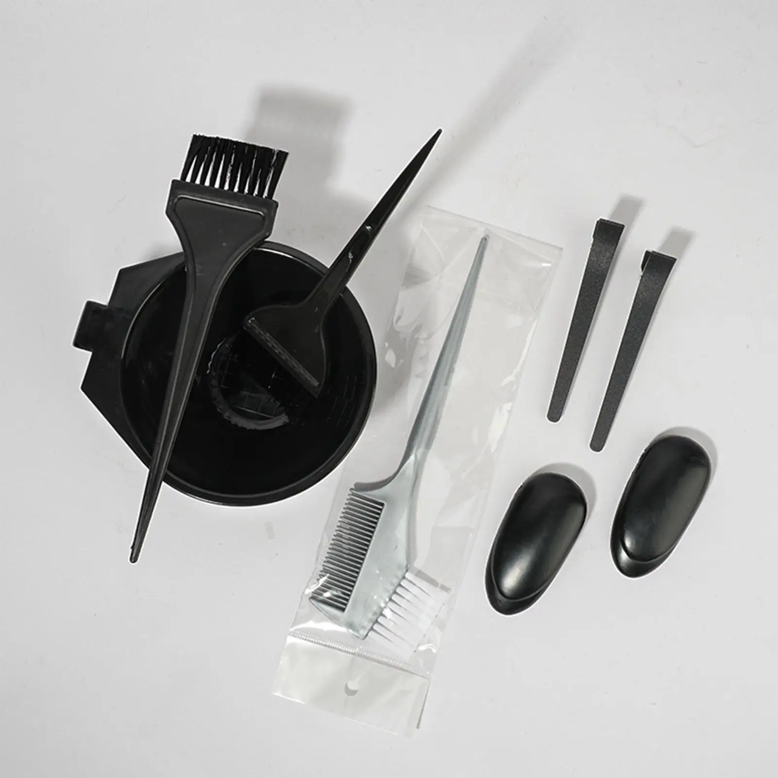 Hair Dye Brush and Bowl Set, DIY Earmuffs Mixing Tint Tool Tint Comb, for Hairdresser Shop Hair Salon, Dying, Hairdressing,
