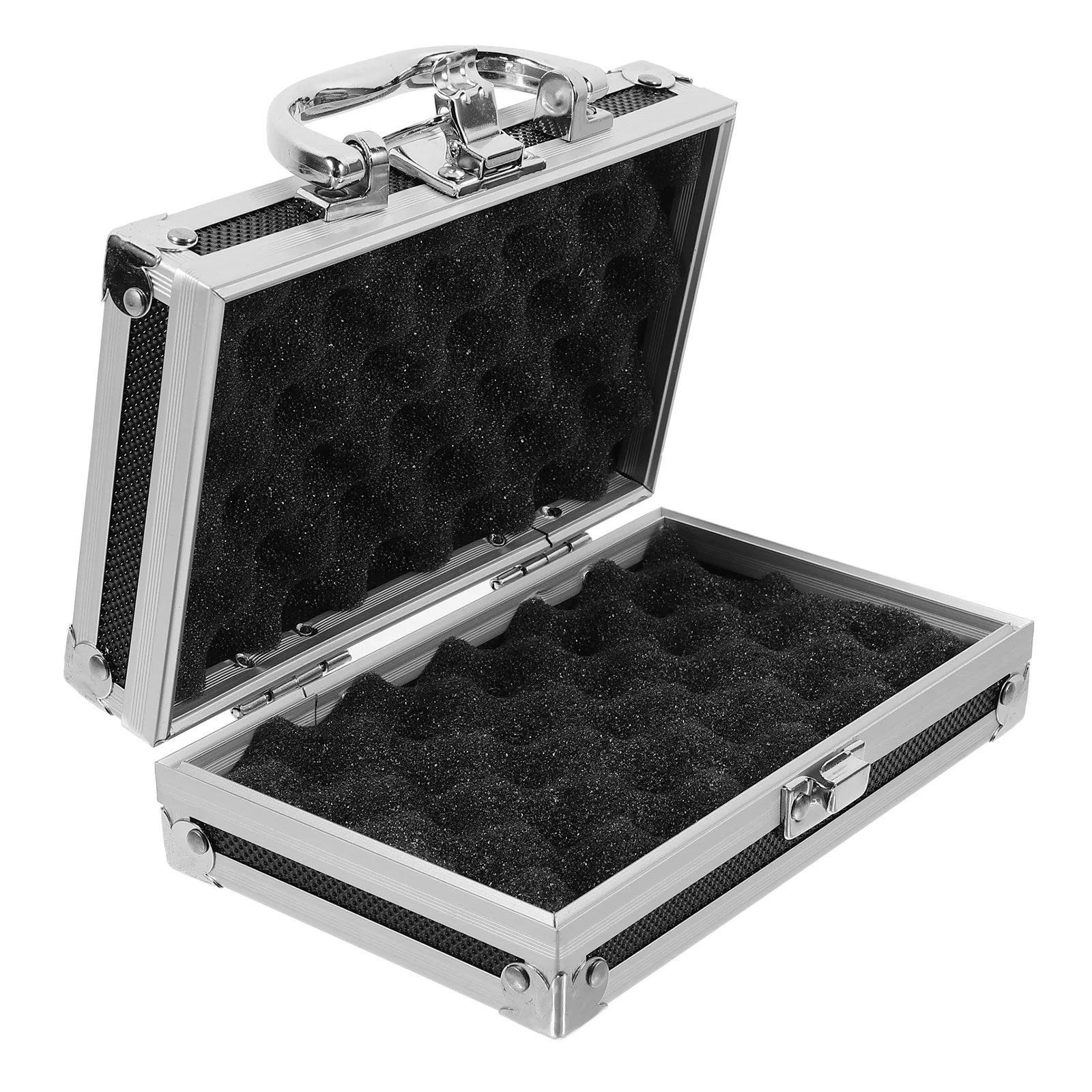 Boîte de rangement d'outils portables en alliage d'aluminium, grande mallette en métal Portable antichoc, organisateur professionnel, mallette à outils de voyage