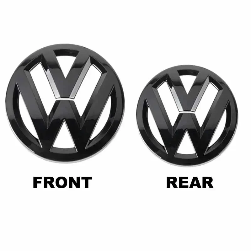 

2Pcs Front Grill&Rear Emblem Lid Covers Logo Stickers for Volkswagen VW POLO Golf 4-8 MK4-MK8 Sportvan Upgrade Your Car's Looks!