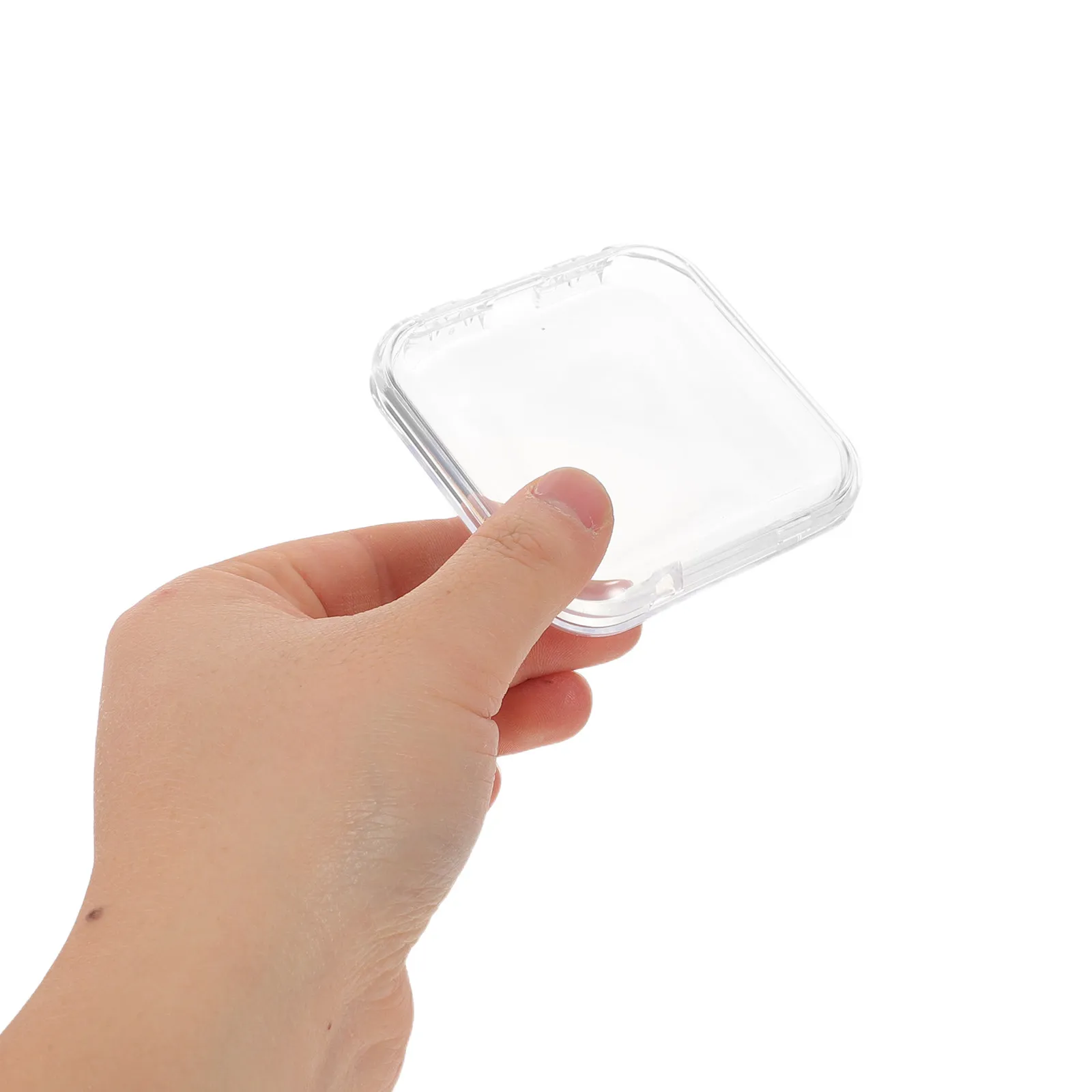 1Set Transparent Nail Organizer Box Clear Press on Nails Storage Organizer Manicure Display Holder Nail Tips Storage Container