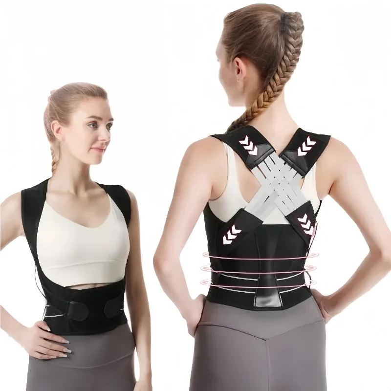 Back Brace Posture Corrector for Women and Men, Shoulder Straightener Adjustable Full Back Support Upper and Lower Pain Relief