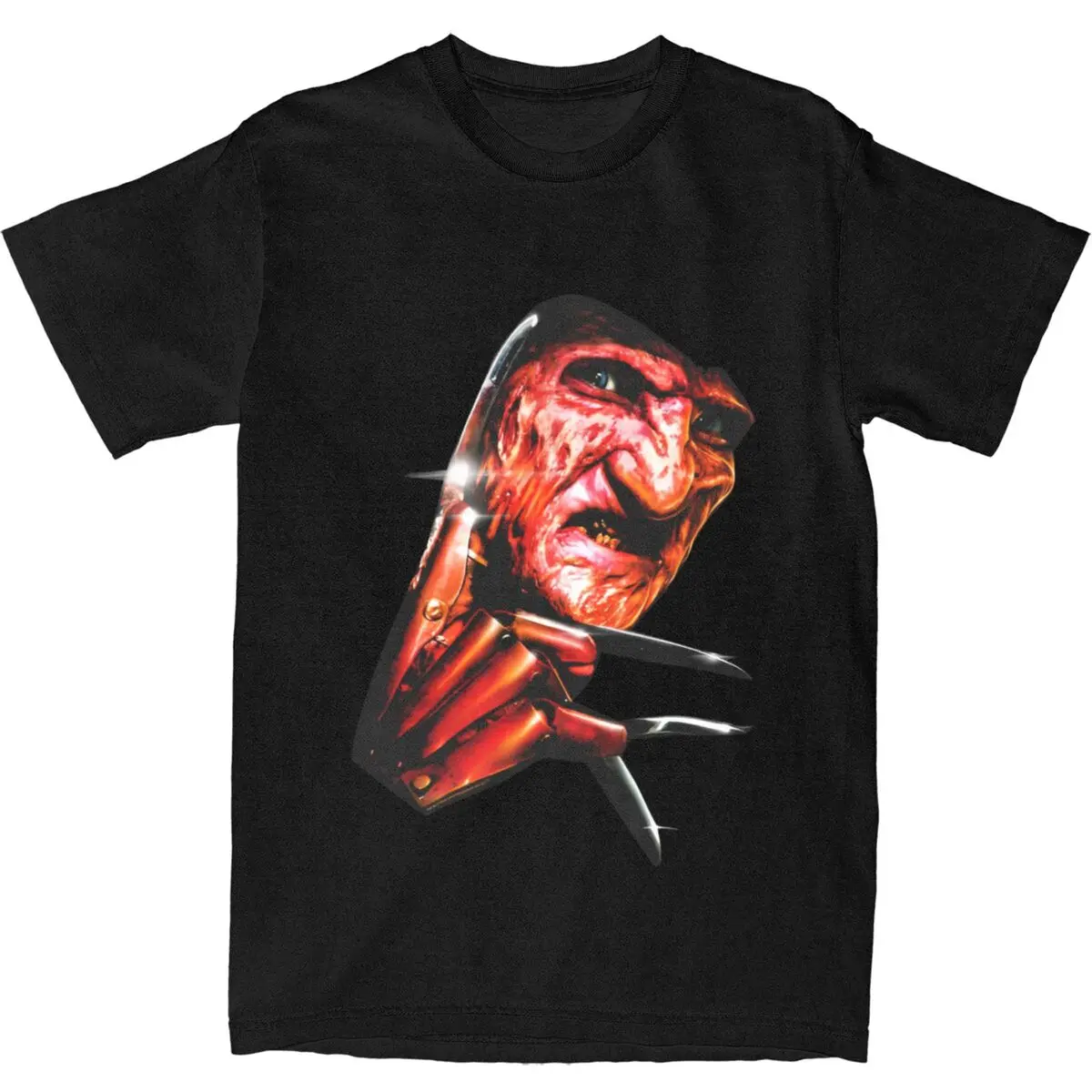 Elm Street Nightmare T-Shirt F-Freddy K-Kruger Hip Hop T Shirts Short-Sleeve Vintage Tshirt Cotton Crewneck 4XL 5XL 6XL Clothing