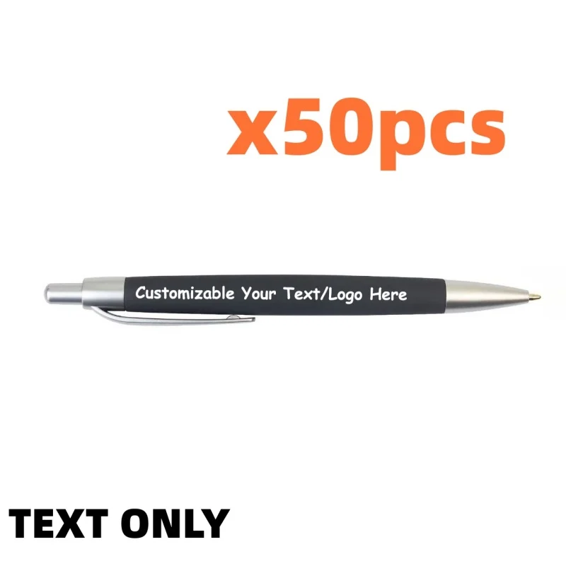 50/100PCS Customizable Logo Ballpoint Pens Promotional Advertising Corporate Gifts Hotel Conference School Supplies image 3