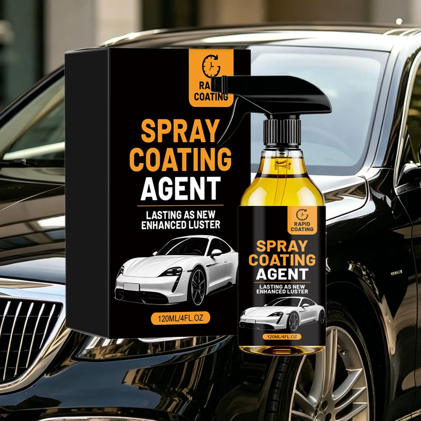 ナノスプレー-車用-300ml-高光沢-クイックプロテクション-カーコーティングスプレー-光沢保護-外装-ヘッドライト-マリン用