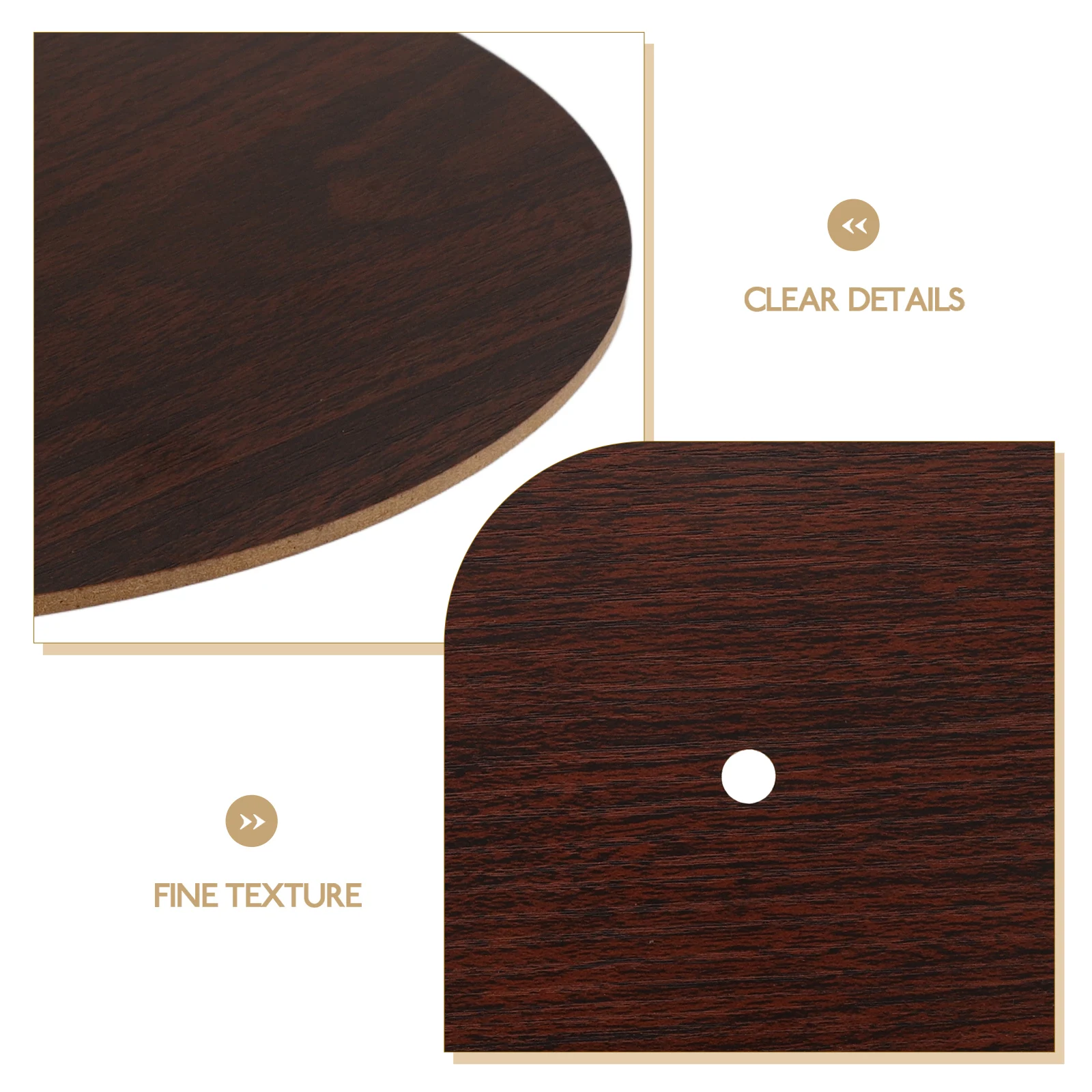

Wooden Grain Board Clock Watch Faces for Roman Wall Clocks Numeral Accessories Delicate Dial Replacement Disc Part Suite