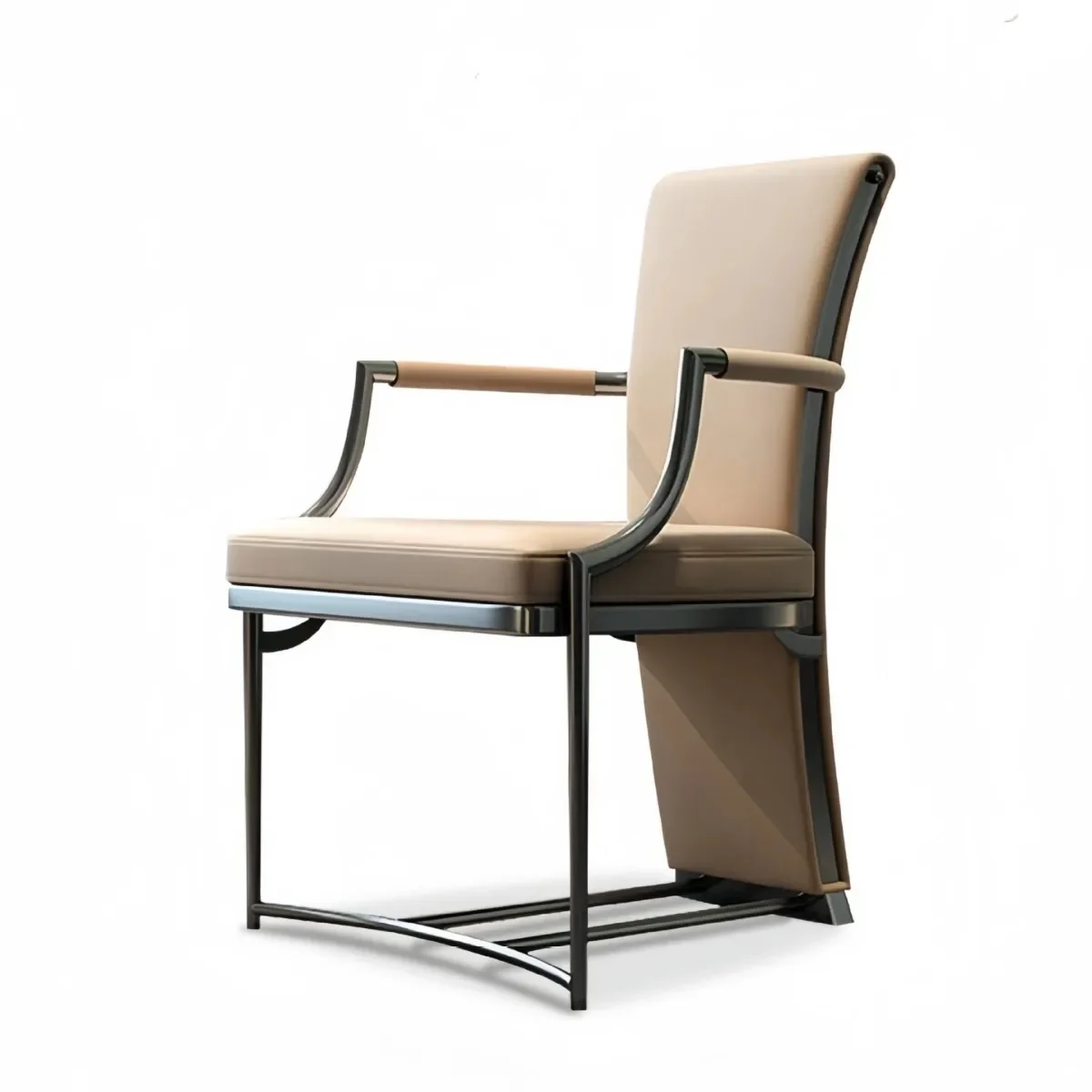 

Balcony Leisure Chair Simple Modern Stainless Steel Living Room New Chinese Tea Chair