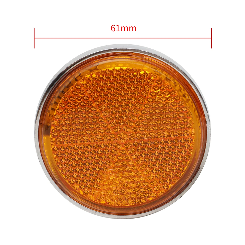 Motorcycle Front Fork Cover Reflective Reflector Amber For Honda CB100 CB175 CA175 SL125 S90Z CB250 CB350 S110 33741-315-000