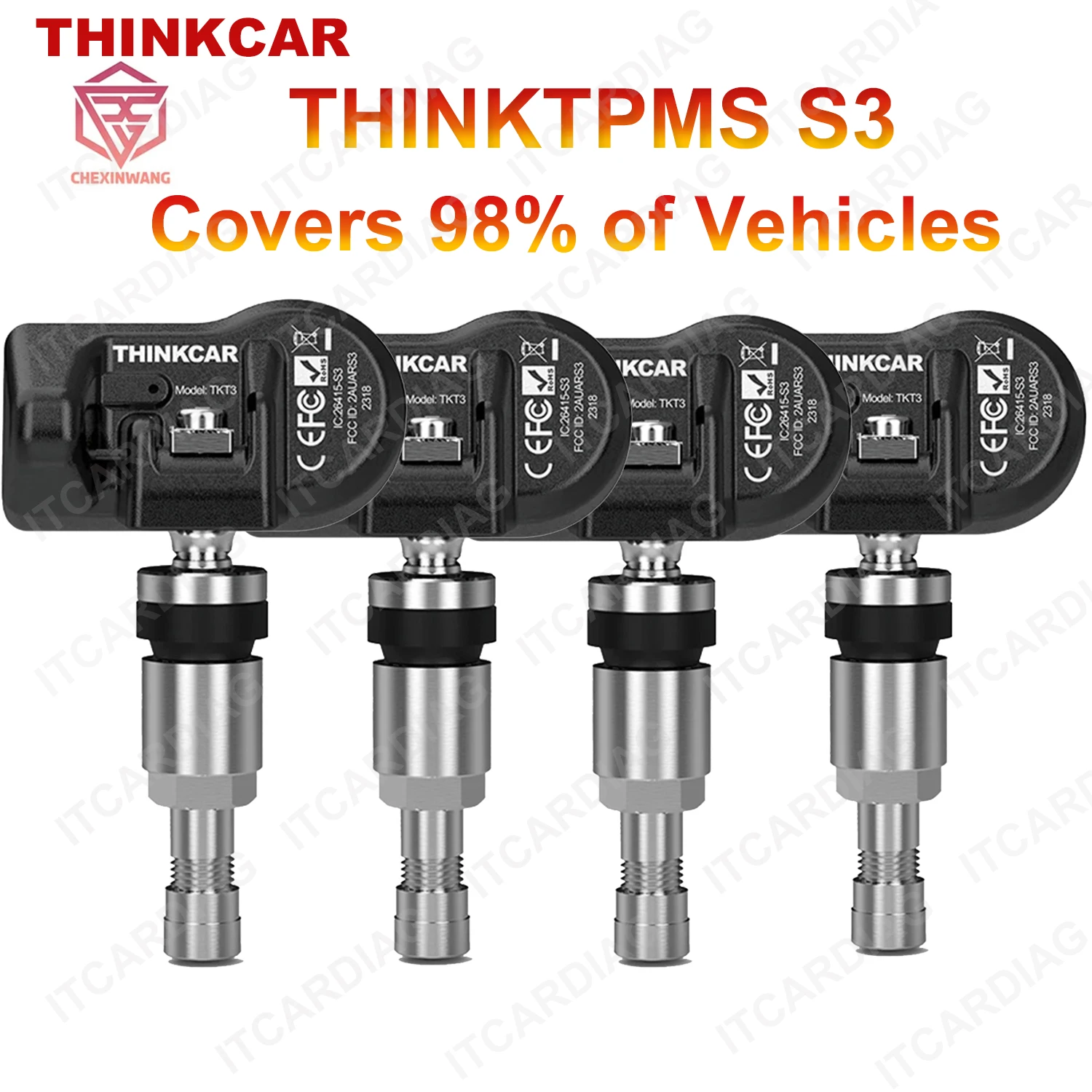 THINKCAR S3 2in1 Sensor TPMS 315MHz 433MHz S 2 Universal Sensor Automotive Mechanical Workshop Tools TPMS Program S 2 Sensor