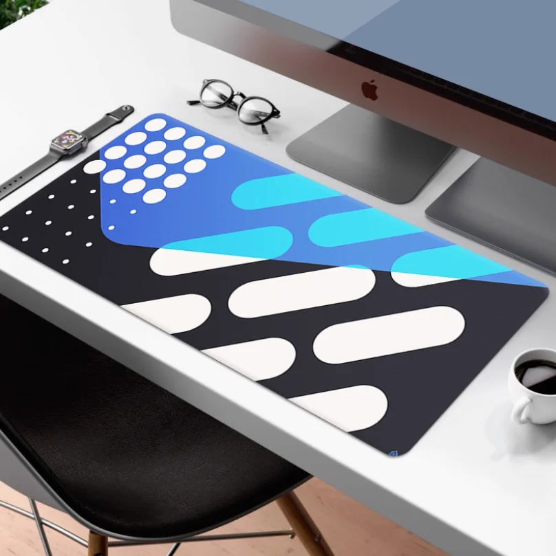 

Waterproof Minimalist Nordic Polygonal Mouse Pad Oversized Gaming Office Esports Laptop Keyboard Mat Natural Rubber Computer Mat