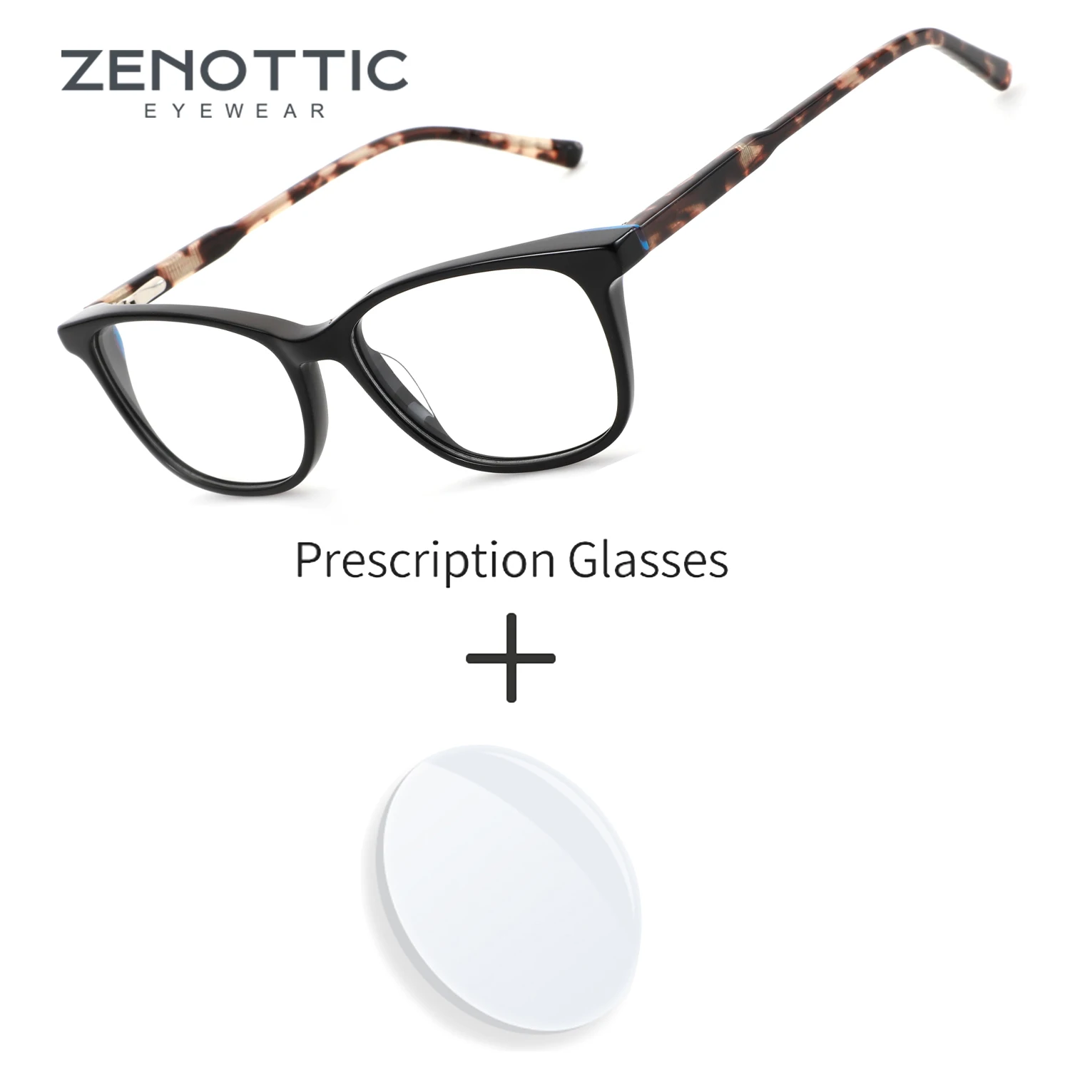 

ZENOTTIC (размер XXS) квадратные фотохромные очки по рецепту, трендовые унисекс, анти-синий свет, ацетатные оптические очки ручной работы