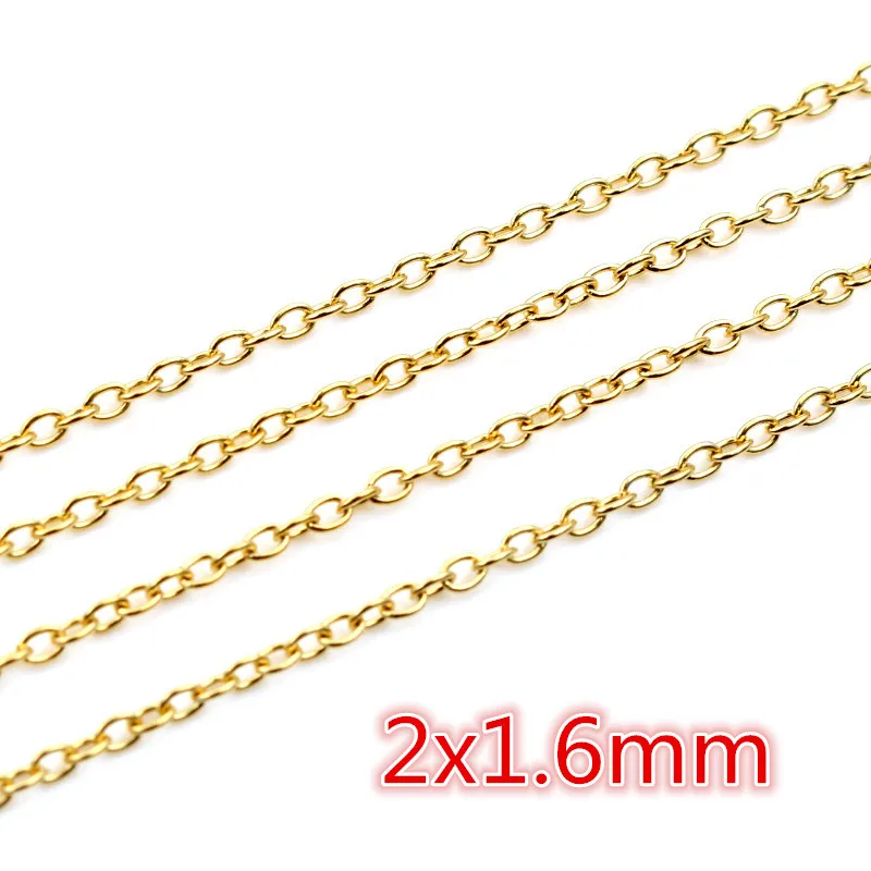 Never Fade Stainless Steel Gold Plated Necklace Chains
