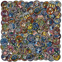 108pcs Kawaii Pikachu Pokemon Stickers Cute Eevee Cartoon Anime Decals Laptop Scrapbook Phone Classic Sticker Kids Toy