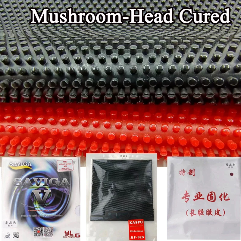

DAWEI SAVIGA V/KASFU/CAESAR Table Tennis Rubber Shiny Version Mushroom-Head Cured Long Pips Ping Pong Rubber for Zero Friction