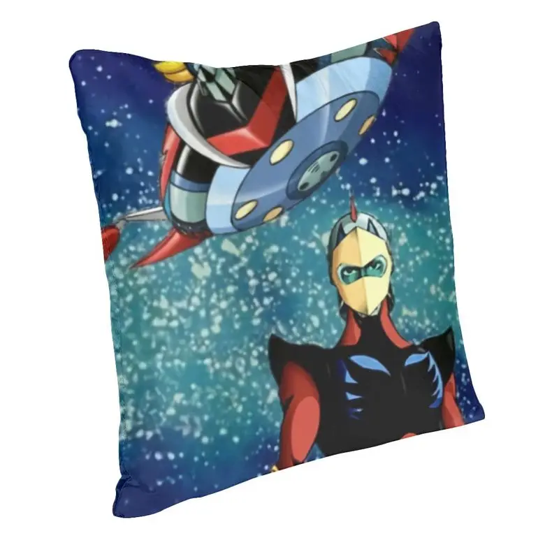 UFO Robot Goldrake Pillow Case 40x40cm Bedroom Decoration Grendizer Anime Manga Cushion Decoration Salon Square Pillowcase