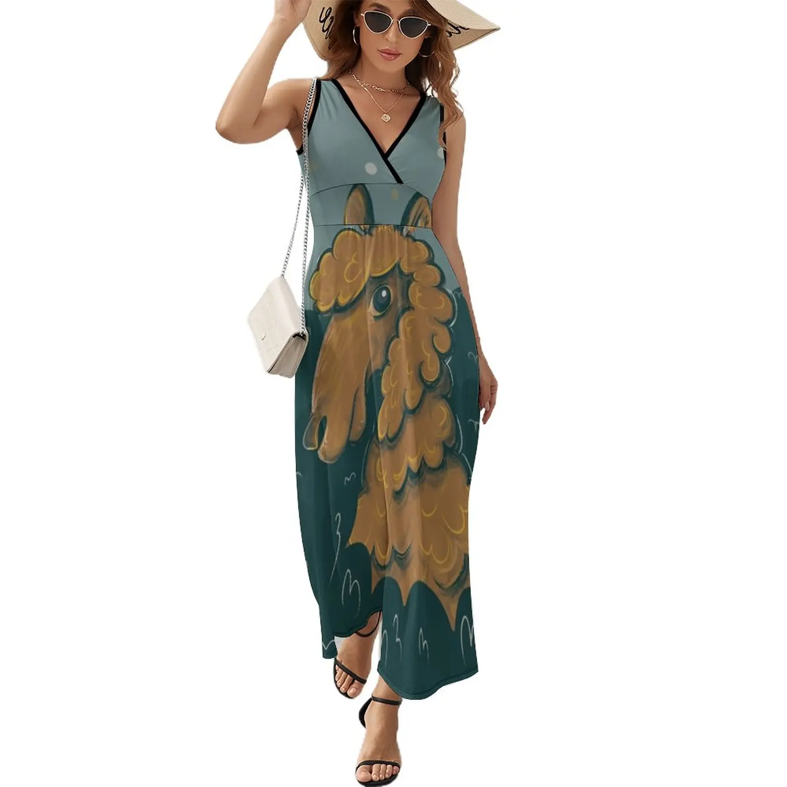 Alpaca portrait Sleeveless Dress dresses women summer 2024 dresses for womens