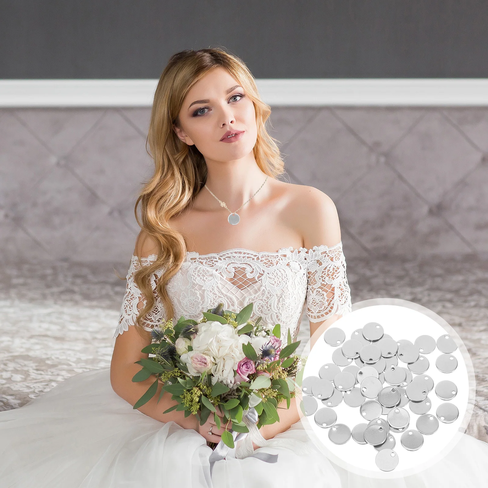 

100Pcs Stainless Steel Round Stamping Blanks Durable Smooth Surface for DIY Jewelry Pendants Charms Necklace Bracelets