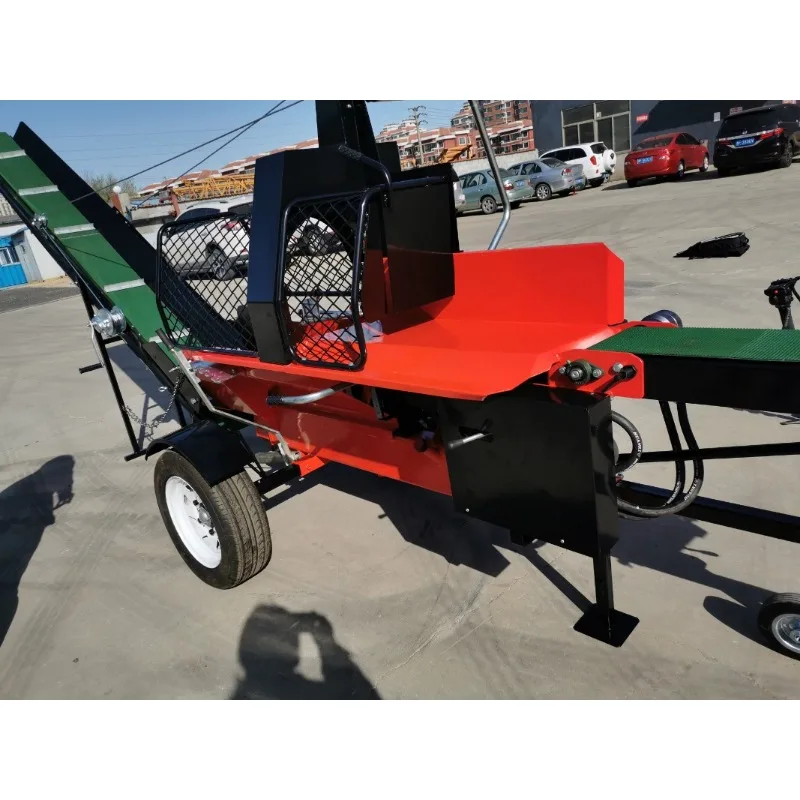 Automatic Firewood Cutter Kindling Chipper Manual Log Splitter Wood Processor Splitting Machine