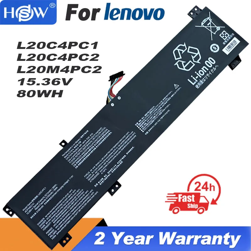 L20C4PC1 L20D4PC1 L20M4PC1 Battery For Lenovo Legion 5 Pro-16ACH6 5-15ITH6H 5-15ACH6 Legion 7-16ITHg6 7-16ACHg6 15.36V