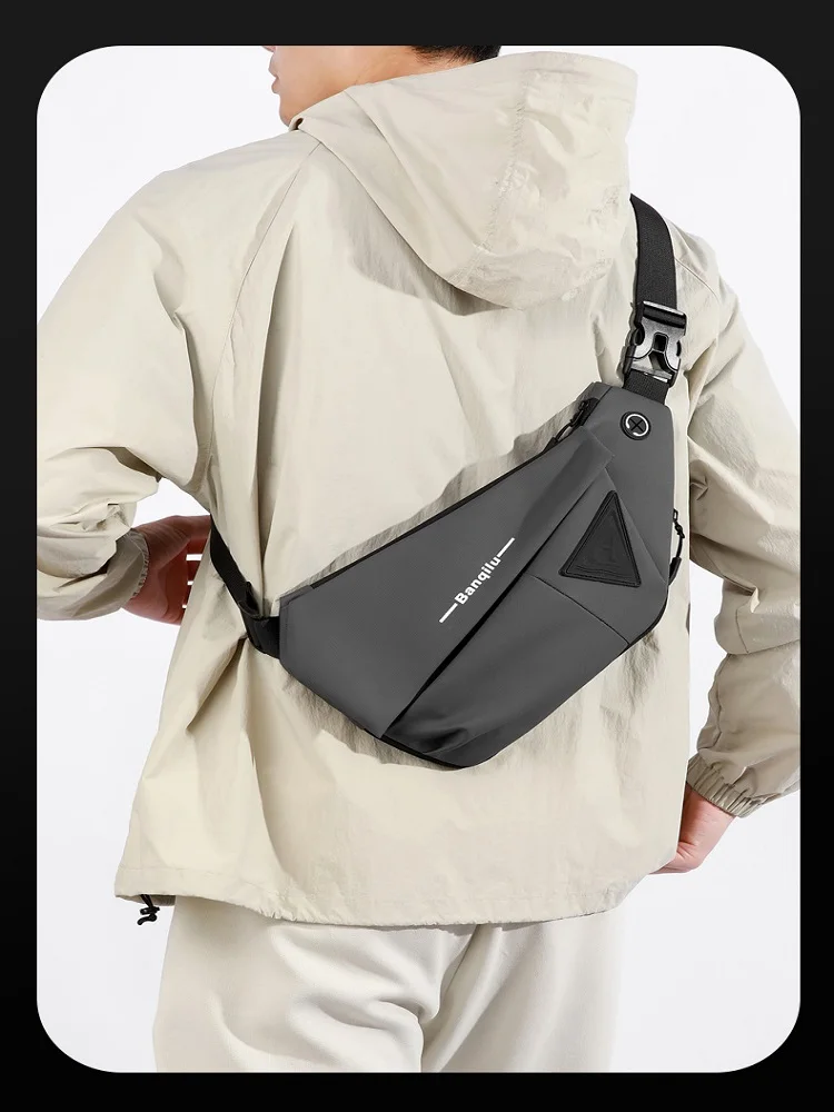 Fashionable Messenger Crossbody Large Capacity Waterproof Outdoor Sports Shoulder High-end Men's Messenger Bag