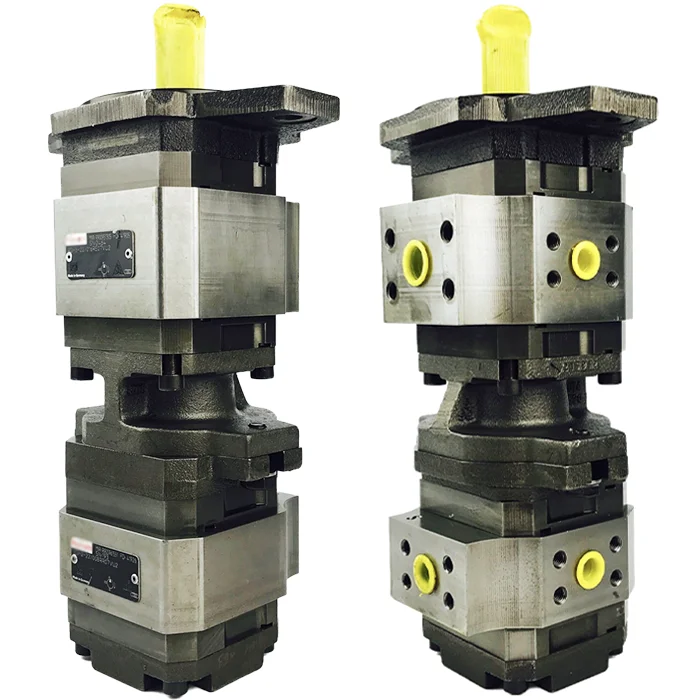 

Original Gear Hydraulic Pumps PGH3-22/016+PGH2-22/008 Duplex Pump